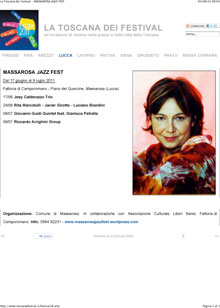 La Toscana dei Festival on web